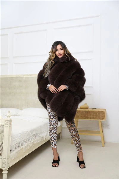 Πραγματικό περιτύλιγμα γούνας αλεπούς